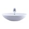 Novatto Porcelain Vessel Sink Combo with Chrome Faucet, Drain and Sealer NSFC-V07W136CH - alternate 2
